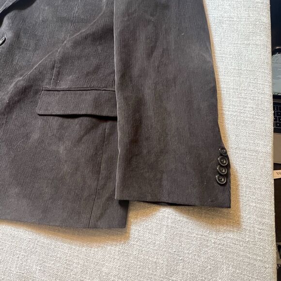 Michael Kors Mens Size 48R Sport Coat Blazer Jacket Corduroy Cotton Chocolate - Picture 4 of 10